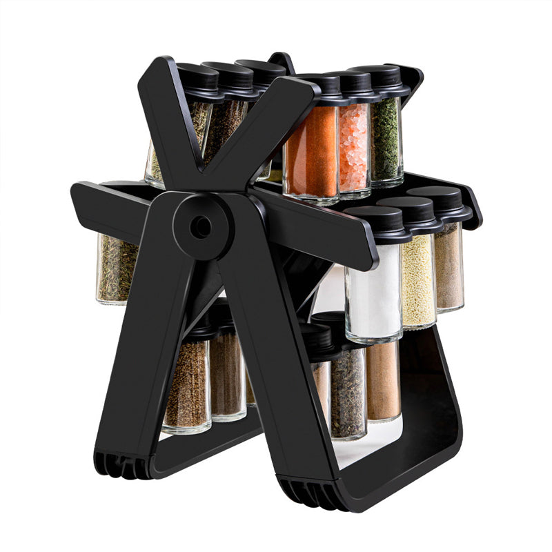 Rotating Spice Rack – Ferris Wheel Design, Multi-Functional Spice Jar Organizer for Kitchen