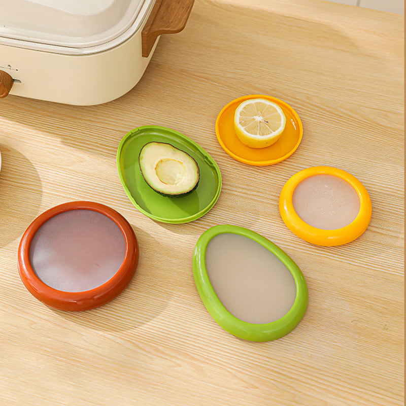 Silicone Fruit Storage Containers,Set of 4 Anti-Oxidation Storage Box