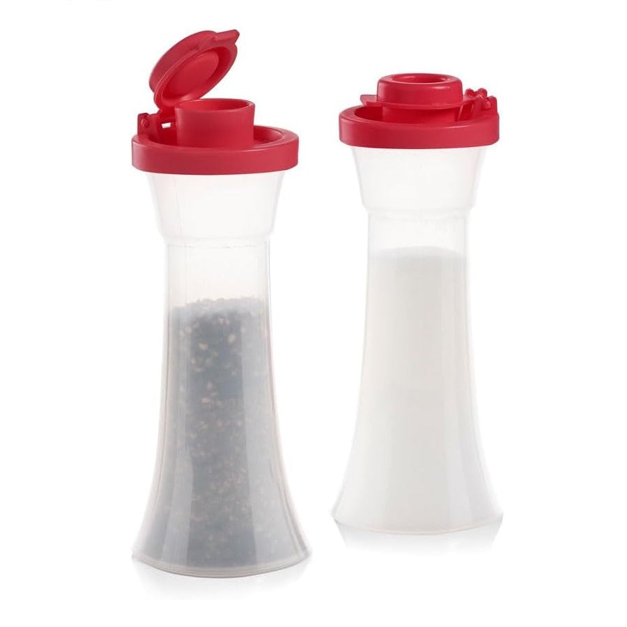 Hourglass Salt and Pepper Shakers Red Seal