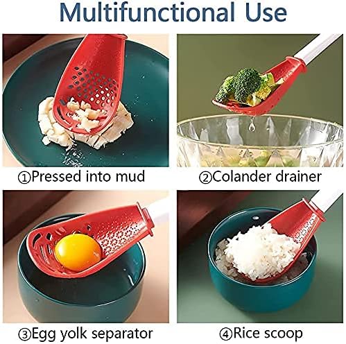 6 in 1 Multifunctional Kitchen Cooking Spoon set of 3