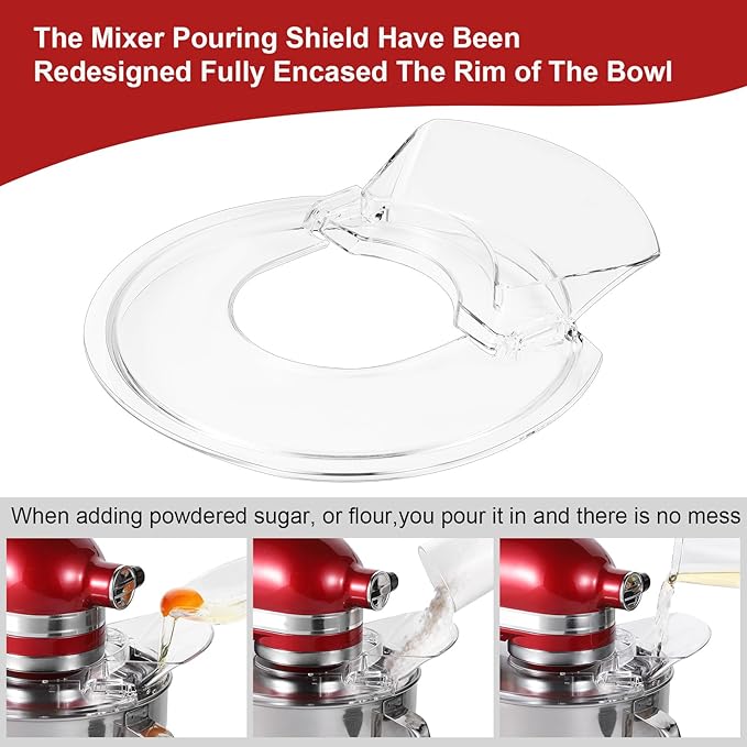 Secure Pouring Shield with Removable Pour Spout