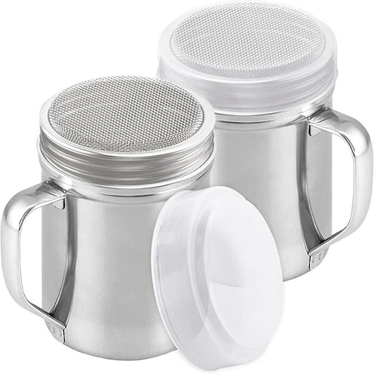 Powdered Sugar Shaker Duster With Handle -pack of 2