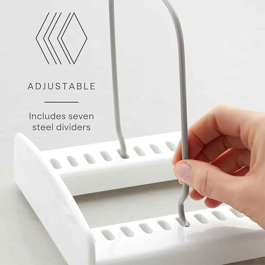 Adjustable Bakeware Rack-White