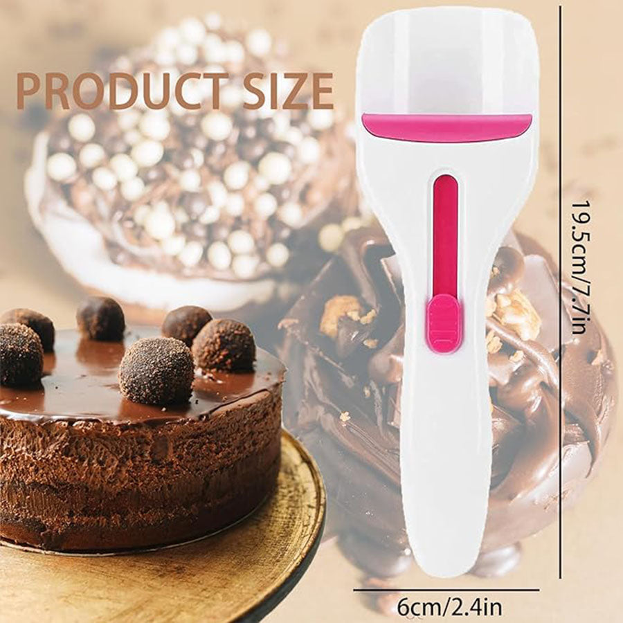 Cake Batter Distribution Scoop, One-Touch Sliding Button Dispenses Batter