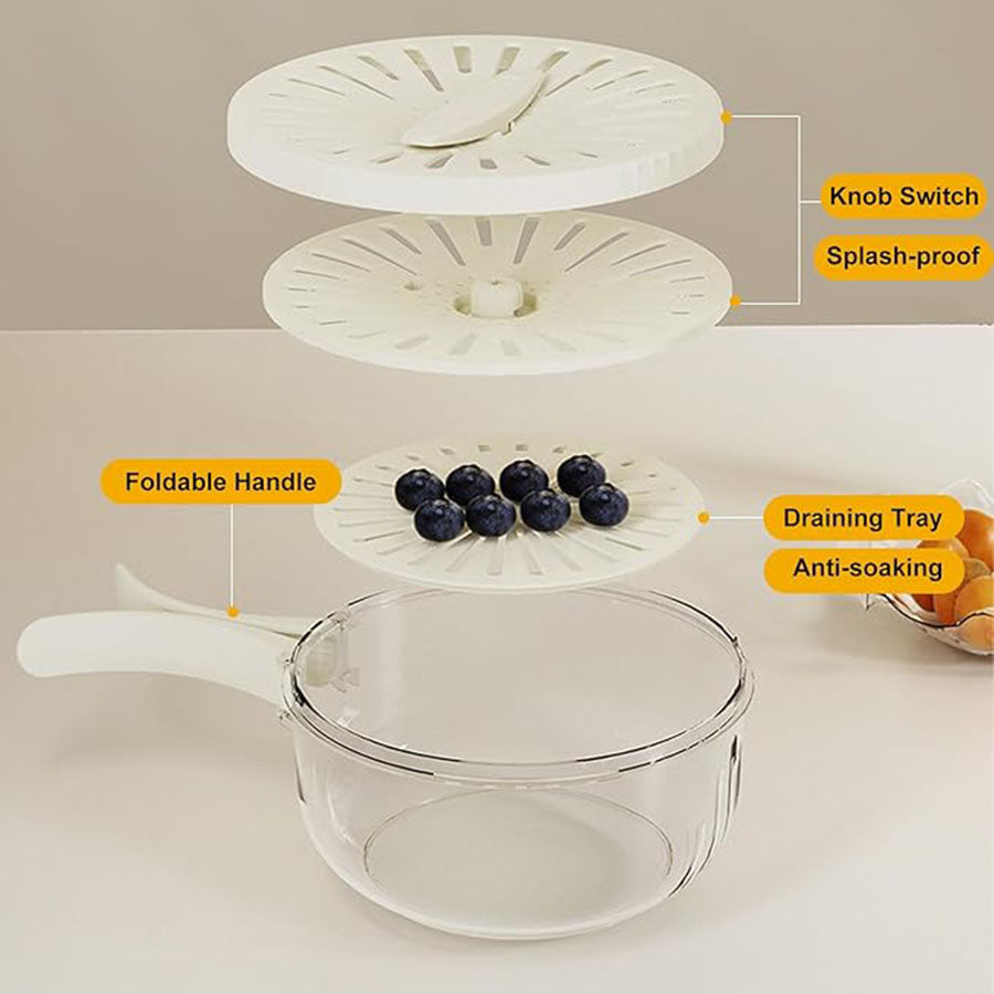 Fruit Washing Bowl For Kitchen Storage and Food Filtering