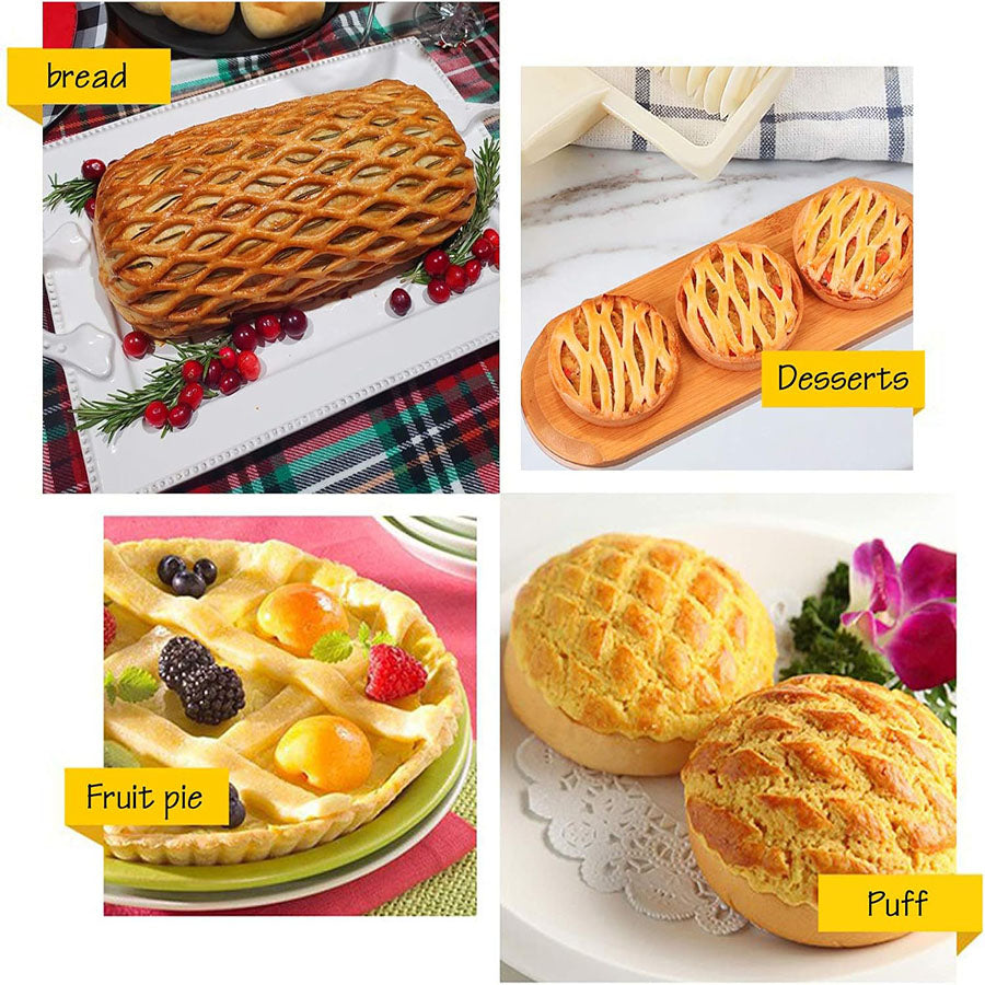 Lattice Roller Pie Pizza Bread Cutter Craft DIY Baking Tool