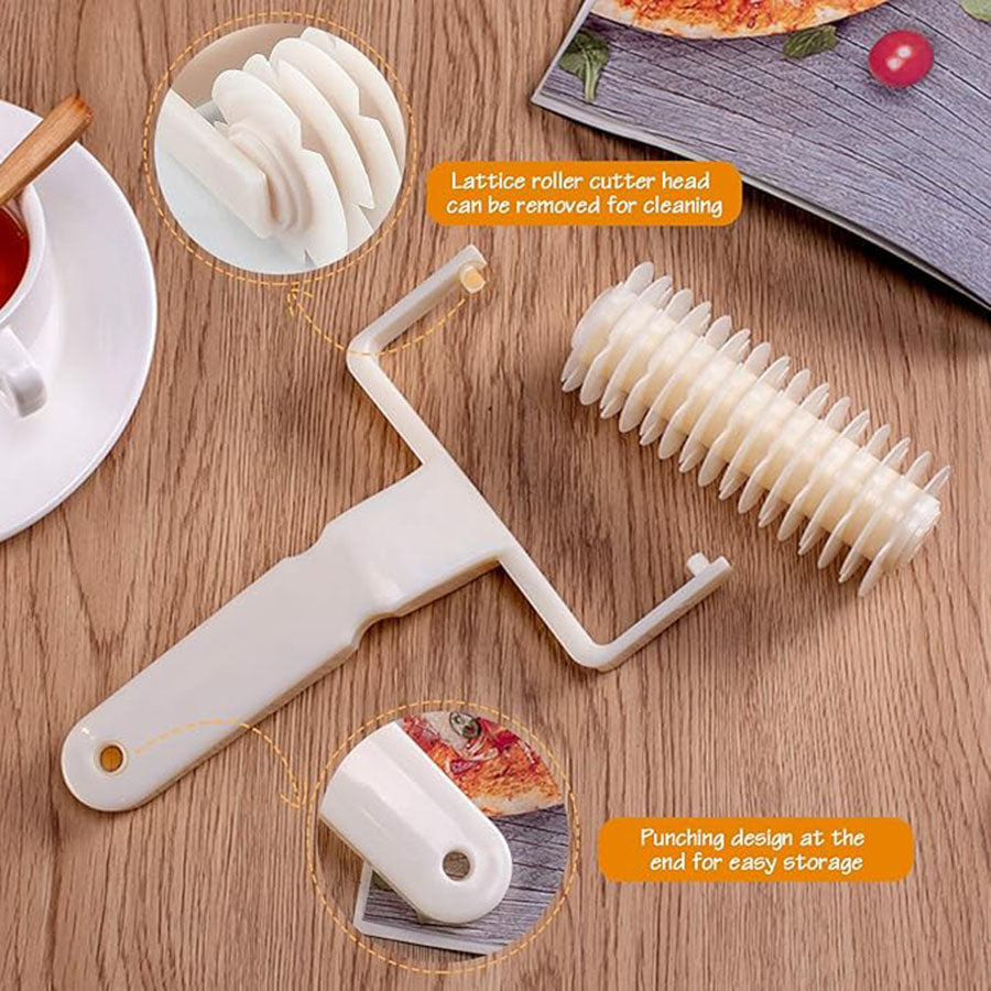 Lattice Roller Pie Pizza Bread Cutter Craft DIY Baking Tool