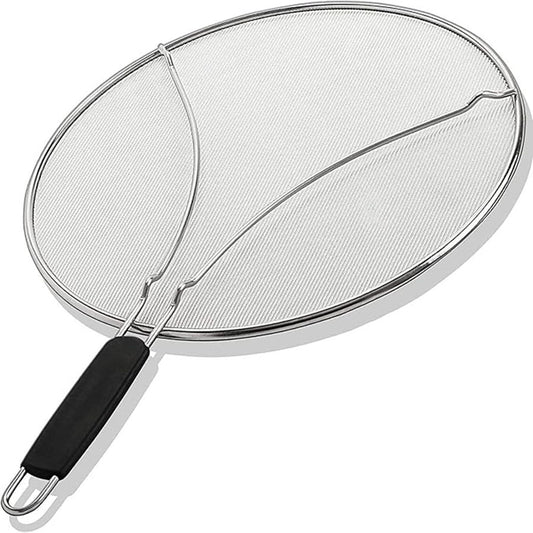 9.5 Inch Stainless Oil Splatter  Screen for Frying Pan