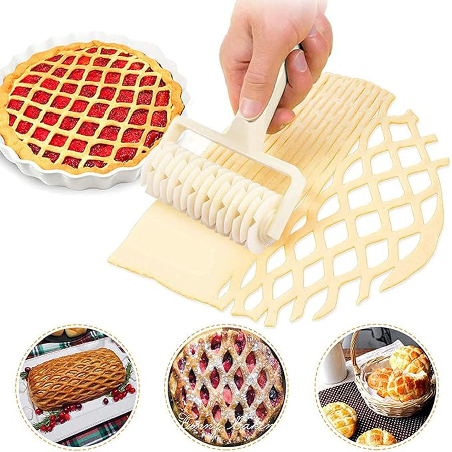 Lattice Roller Pie Pizza Bread Cutter Craft DIY Baking Tool