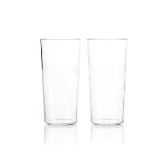 CLEAR DRINKING TUMBLERS 400ML- 2 PACK