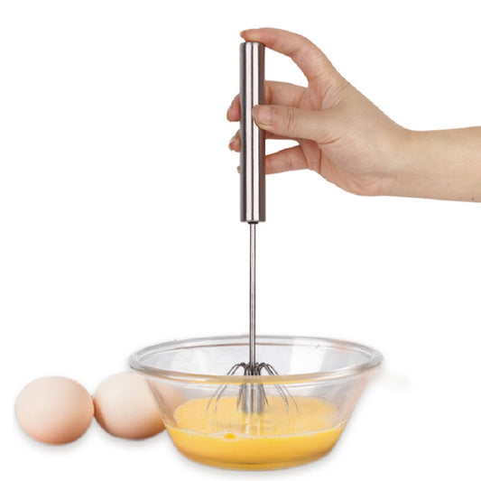 Stainless Steel Semi-Automatic Egg Whisk,14 inch