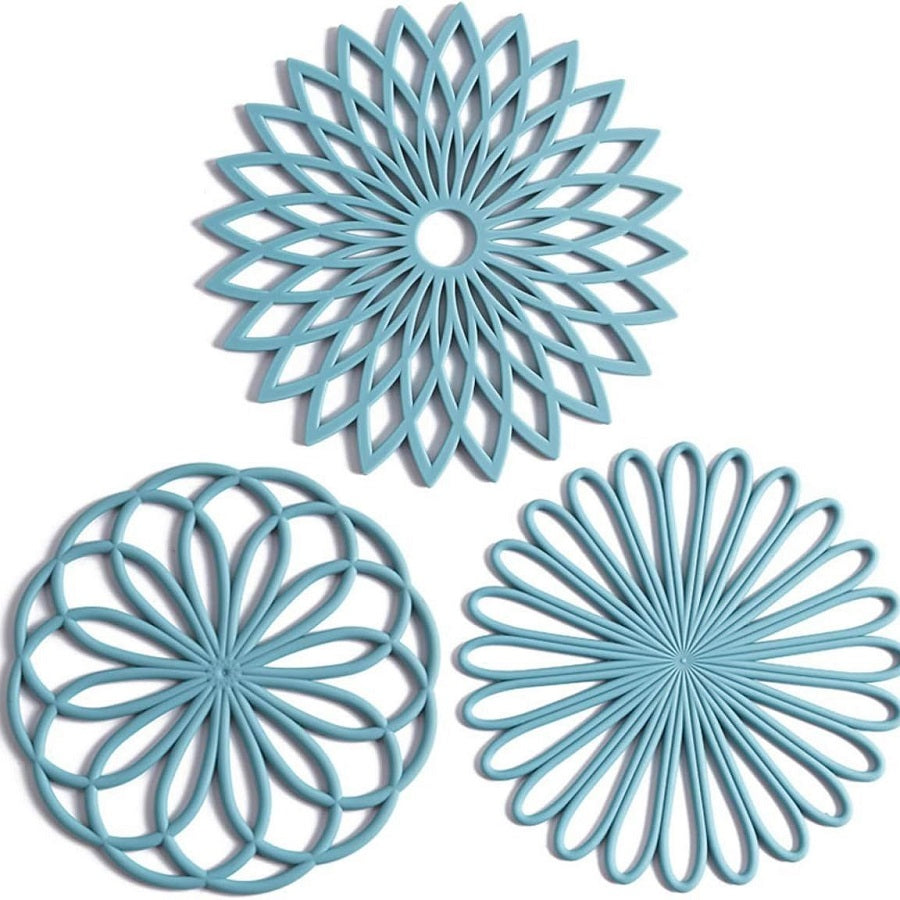 Set of 3 Silicone Trivet Mat