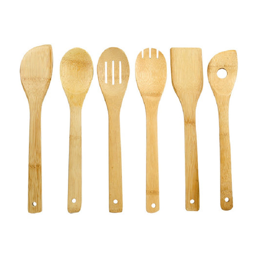 Bamboo Wooden Spoons for Cooking 6-Piece