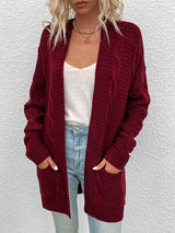 Stunncal Long Knit Twist Cardigan Sweater