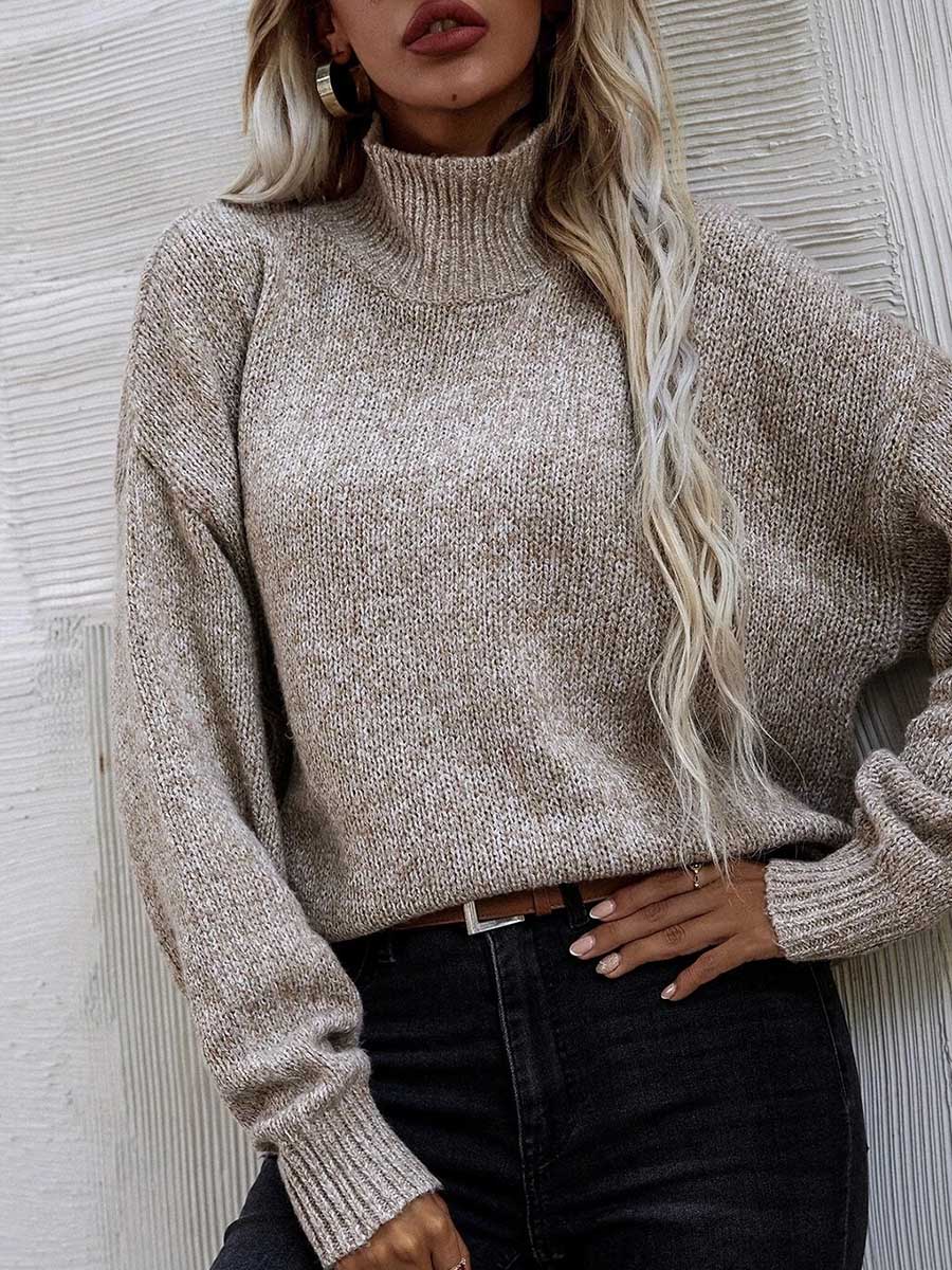 Stunncal Loose Round Neck Pullover Twist Sweater