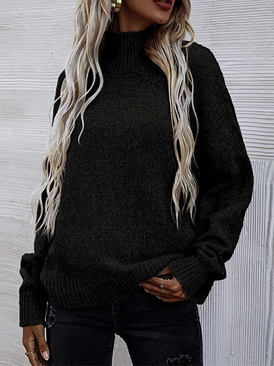 Stunncal Loose Round Neck Pullover Twist Sweater