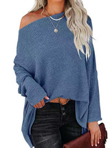 Stunncal Knitted waffle slouchy top