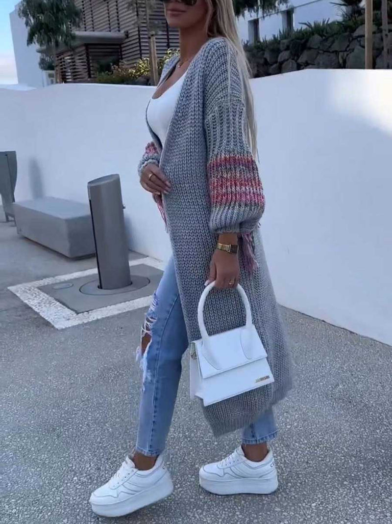 Stunncal Fringed Knit Knit Sweater