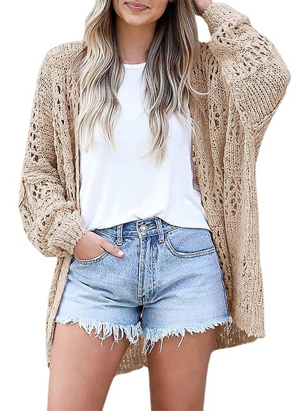 Stunncal Loose Sweater Cutout Knit