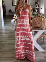 Stunncal Tie-dye Print Maxi Dress