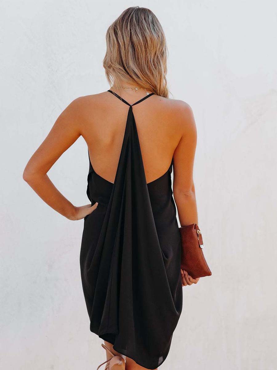 Stunncal Sexy Backless Camisole Dresses