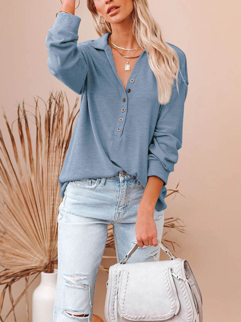 Stunncal Button Down Casual Top