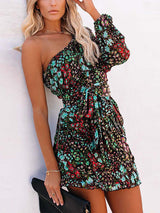 Stunncal Fun In The Sun Floral One Shoulder Dress
