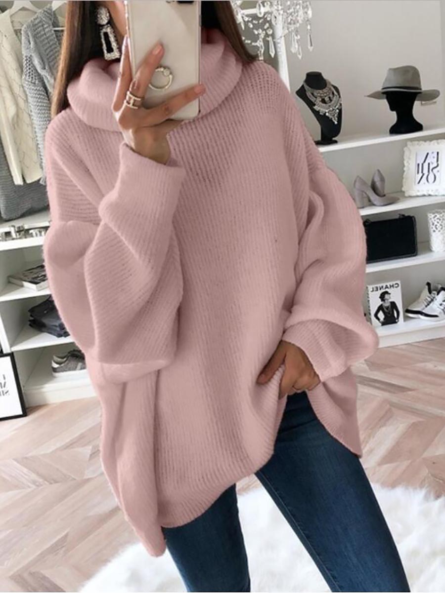 Stunncal Solid Color Turtleneck Knit Sweater(11 colors)