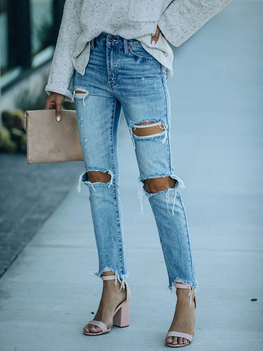 Stunncal Denim Zerrissene Ripped Jeans