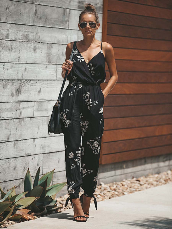 Stunncal Sexy Printed Pocket Jumpsuit