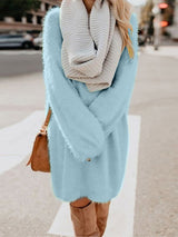 Stunncal Plush Sweater Dress(8 colors)