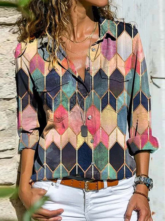 Stunncal Multicolor Print Shirt