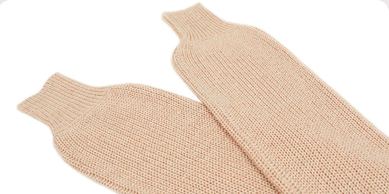 Stunncal Solid Color Crossed Hanging Shoulder Knit Sweater
