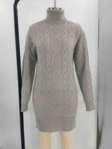 Stunncal Solid Color Slim Long Sleeve Turtleneck Sweater