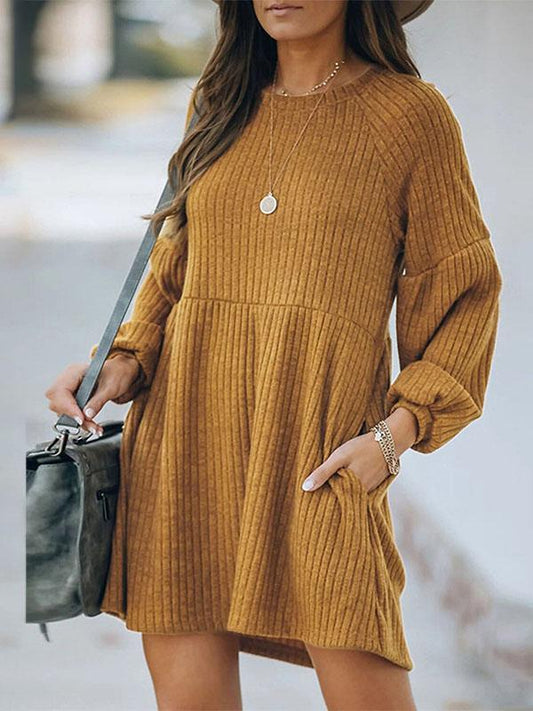 Stunncal Knitted Long Sleeve Dress