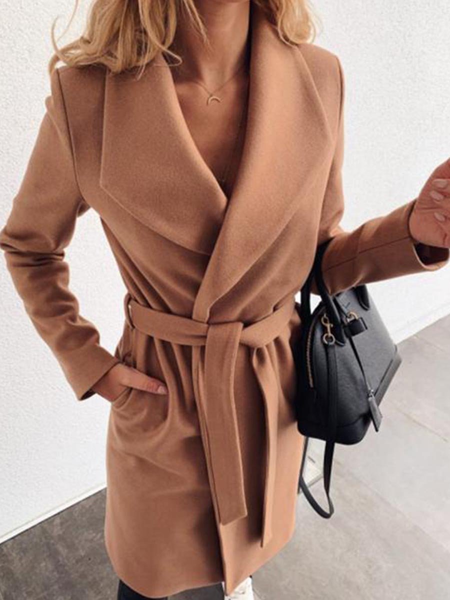 Stunncal Belt Pocket Coat