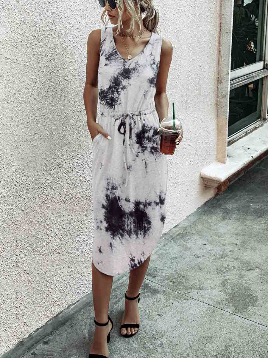 Stunncal Print Knot Dress