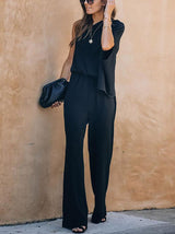 Stunncal Sexy Strapless Loose Jumpsuit