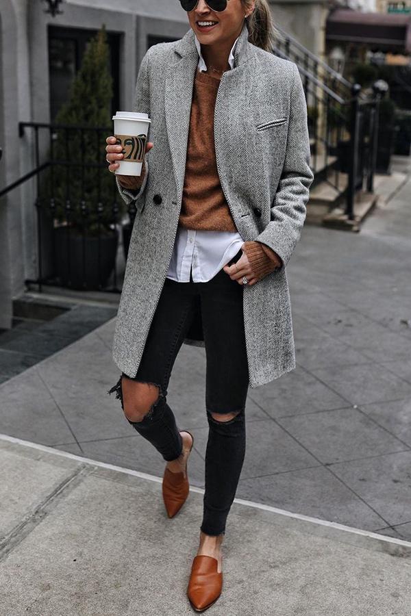 Stunncal Outlook Button Down Textured Coat