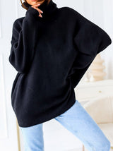 Stunncal Solid Color Turtleneck Knit Sweater(11 colors)