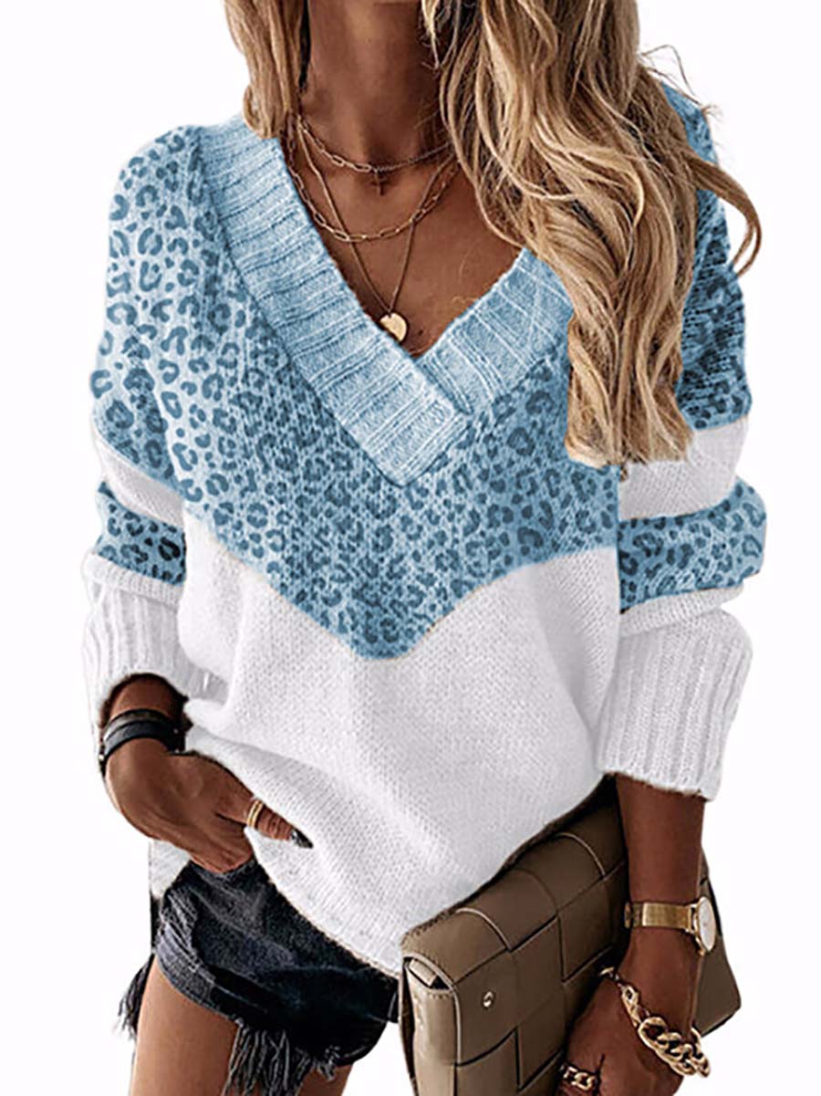 Stunncal Knit  V Neck Sweater（8 colors）