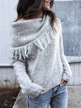 Stunncal Shawl Collar Sweater