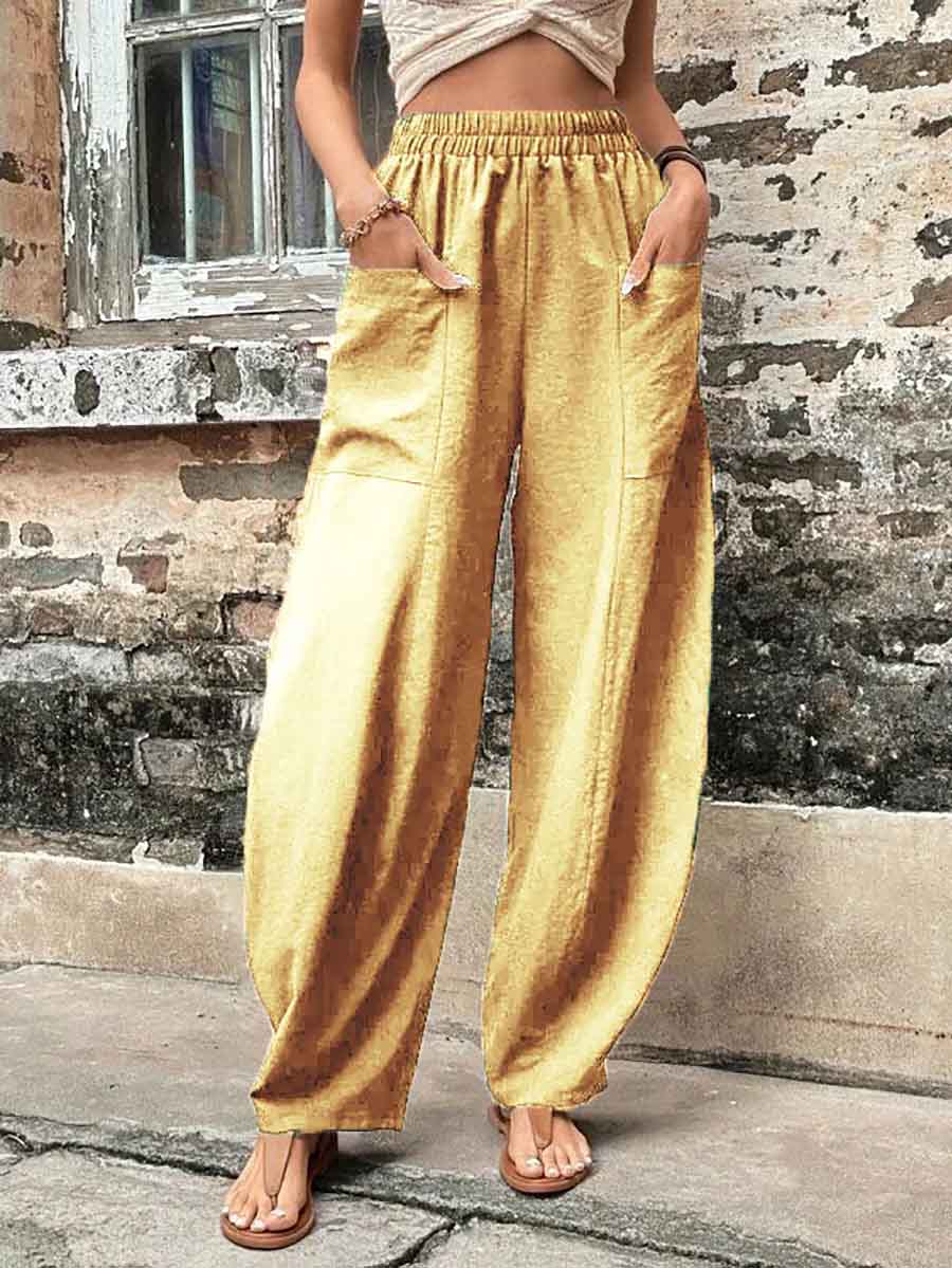 Stunncal Solid Color Pocket Casual Pants (11 Colors)