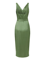 Stunncal Solid Color Straps Slim Irregular Dresses