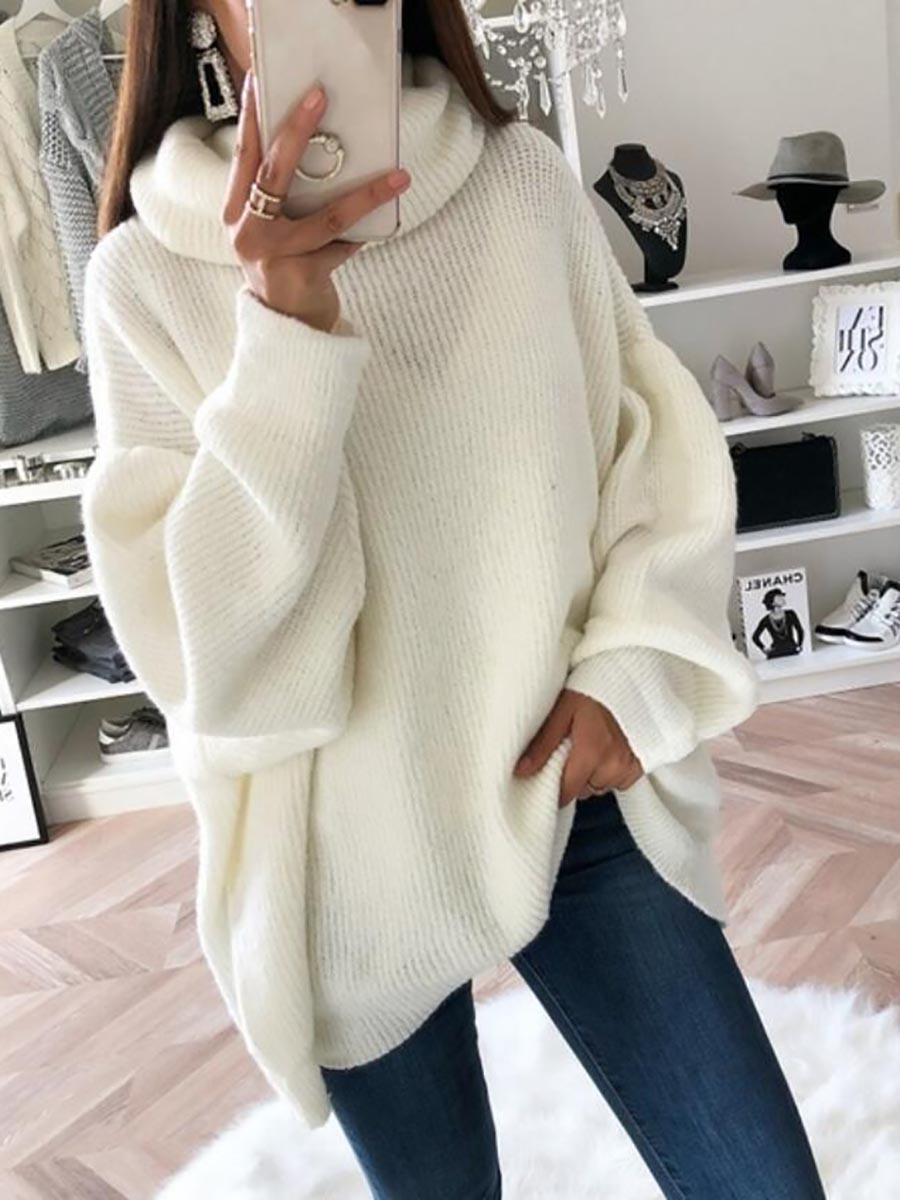 Stunncal Solid Color Turtleneck Knit Sweater(11 colors)