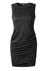 Stunncal Asymmetry Ruched Sheath Mini Dress（7 colors）