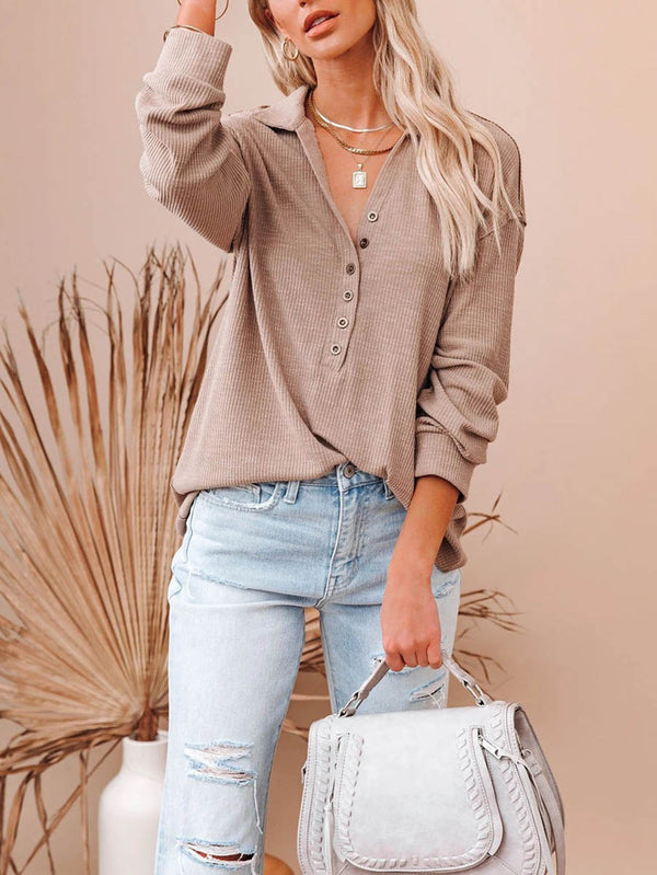 Stunncal Button Down Casual Top