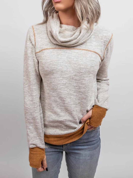 Stunncal Piled Collar Sweatshirt