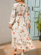 Stunncal Floral Print Casual Long Dresses