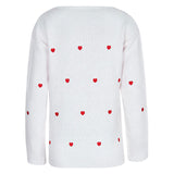Stunncal Love Polka Dot V-Neck Sweater